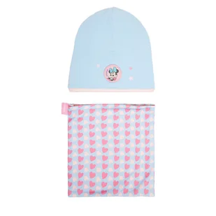Komplet czapka i komin Mickey&Friends CEO-ACCCS-AW25-220DSTC Niebieski - Czapki dla dzieci - miniaturka - grafika 1