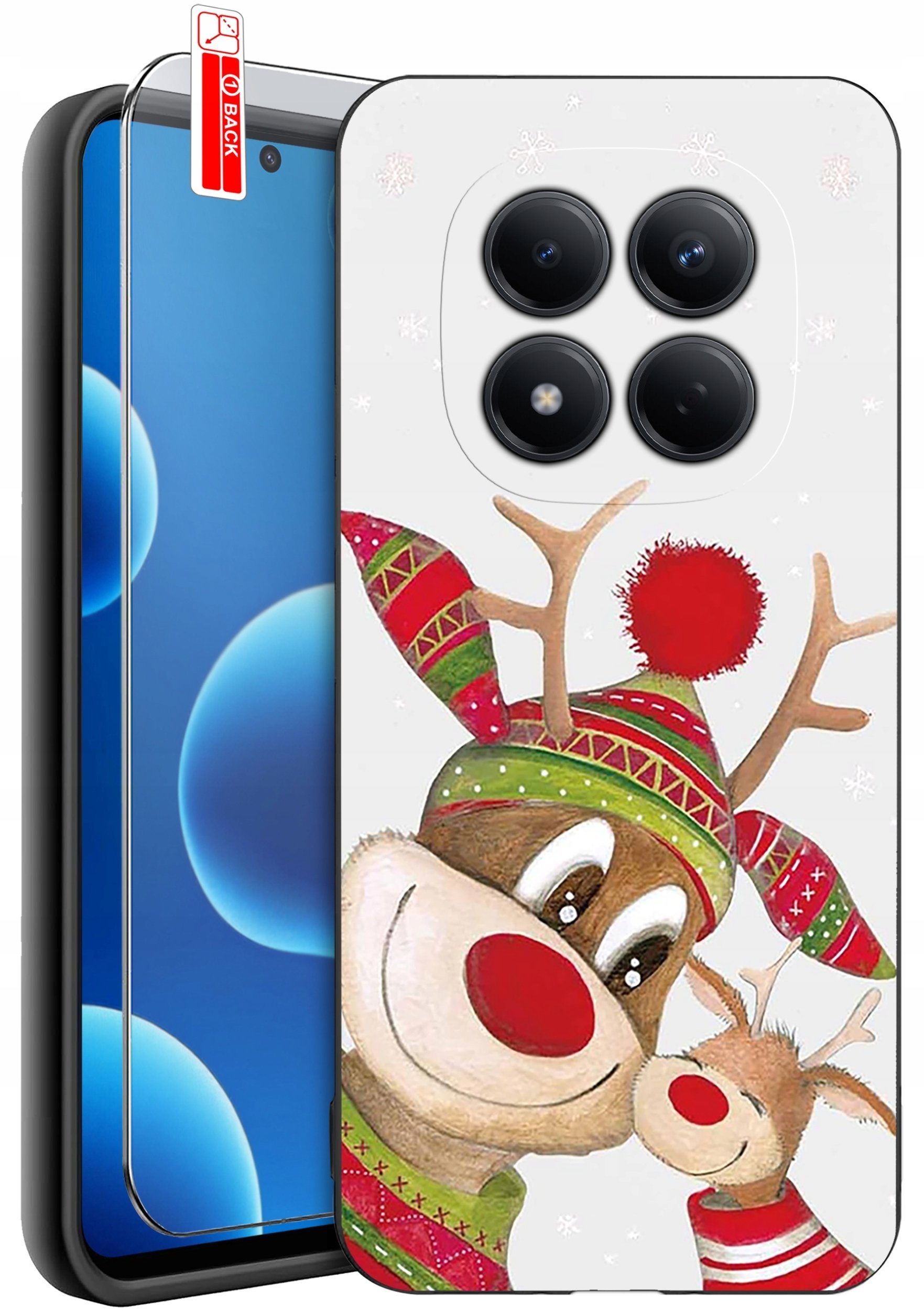 krainaGSM ETUI do Xiaomi Redmi Note 15 Pro 4G WZORY SILIKONOWE MATT CASE + SZKŁO