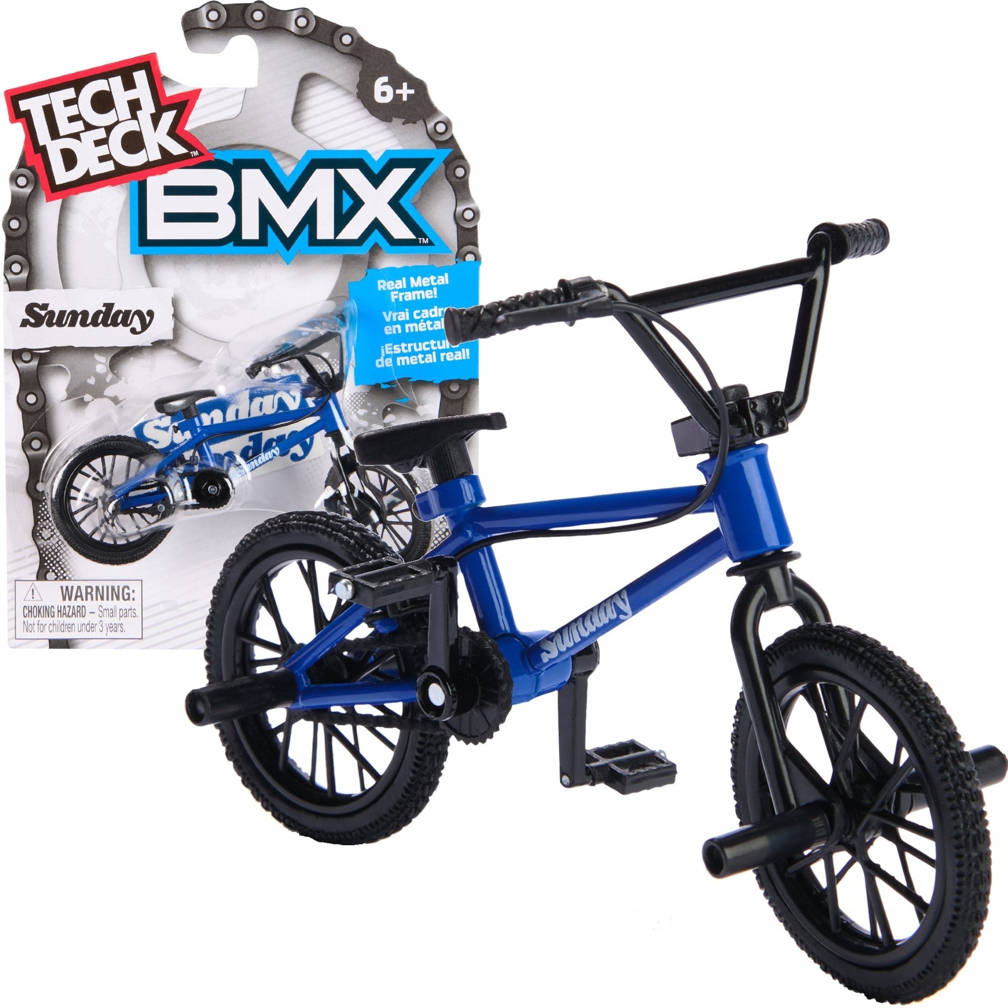 Spin Master TECH DECK FINGERBIKE ZESTAW BMX ROWER NA PALCE SUNDAY GRANATOWY + NAKLEJKI
