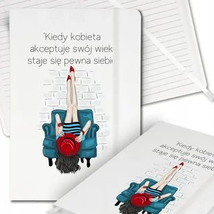 Notes Biały A5 Bullet Journal PEWNA SIEBIE Top Wz - Notesy i bloczki - miniaturka - grafika 1