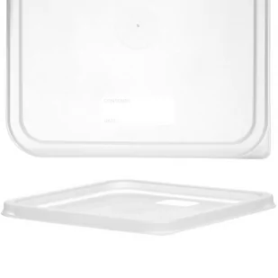 Pokrywka do pojemnika na żywność transparentna 235 x 235 mm - Hendi 870983 - Pojemniki kuchenne - miniaturka - grafika 1
