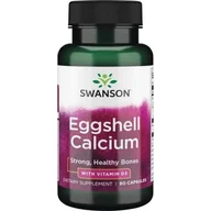 Witaminy i minerały - SWANSON Wapń Ze Skorupki Jajka Z Witamina D-3 Eggshell Calcium With Vitamin D3 60 kaps. Swanson - miniaturka - grafika 1