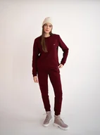 Spodnie sportowe damskie - Spodnie dresowe Burgundy - miniaturka - grafika 1
