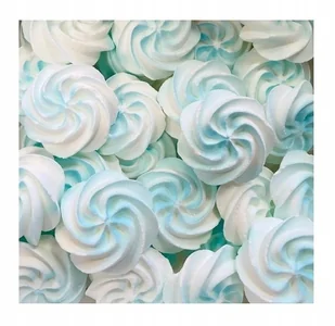 POSYPKA NA TORT beziki BEZY dekoracje urodzinowe OZDOBY NA TORT cukrowe - Dodatki do ciast w proszku - miniaturka - grafika 1