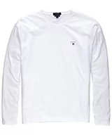 Koszulki męskie - GANT Męska koszulka z długim rękawem SOLID LS T-SHIRT, biały (White 110), M - miniaturka - grafika 1