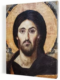 Chrystus Pantokrator - obraz religijny na płótnie canvas - Ikony i obrazy sakralne - miniaturka - grafika 1
