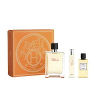 Kosmetyki do kąpieli - Hermes Terre D'Hermes zestaw woda toaletowa spray 100ml + woda toaletowa spray 15ml + żel pod prysznic 40ml - miniaturka - grafika 1