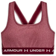 Biustonosze - Biustonosz Crossback Mid Heather Bra Under Armour - miniaturka - grafika 1