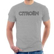 Koszulki męskie - Citro�n Citroen Retro Line Black Logo Koszulka męska Heather Grey Large - miniaturka - grafika 1