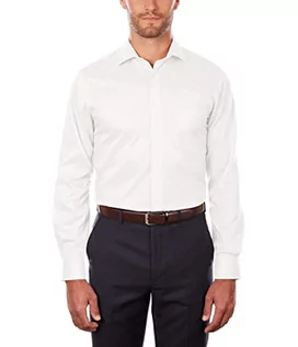 Koszule męskie - Van Heusen Męska koszula z długim rękawem Regular Fit Flex Collar Stretch Solid Smoking - grafika 1