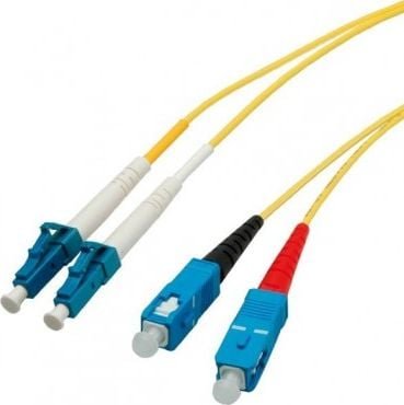 Rotronic Patchcord światłowodowy LWL duplex E9/125um LC/SC 5.0m