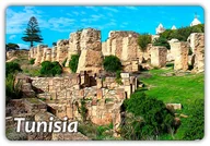 Magnesy - TUNEZJA - Kartagina - Carthago - Magnes na lodówkę - miniaturka - grafika 1