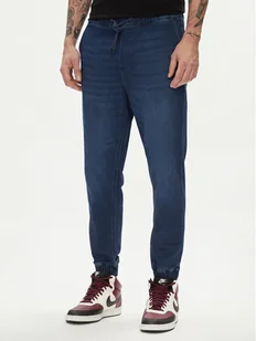 Jack&Jones Joggery Gordon 12249152 Granatowy Tapered Fit - Spodnie męskie - miniaturka - grafika 1