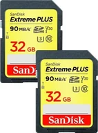 Karty pamięci - Karta SanDisk Extreme Plus SDHC 32 GB + 32 GB Class 10 UHS-I/U3 V30 SDSDXWT-032G-GNCI2 - miniaturka - grafika 1