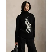 Swetry damskie - POLO RALPH LAUREN Wełniany golf | Regular Fit - miniaturka - grafika 1