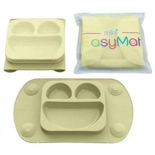 EASYTOTS EASYTOTS - Easytots  -  Easymat Mini 2in1 Olive Silikonowy Talerzyk z Podkładką  -  Lunchbox - Miseczki i talerzyki dla dzieci - miniaturka - grafika 1