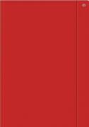Teczki i skoroszyty - INTERDRUK Teczka z gumką A4+ jednokolorowa czerwona (10szt) - miniaturka - grafika 1