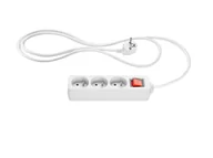 Systemy inteligentnych domów - SILVERCREST® Listwa zasilająca, 3-gniazdowa lub 7-gniazdowa (3 gniazda, Biały) - miniaturka - grafika 1