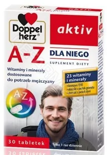 Queisser Pharma GMBH CO Doppelherz Aktiv A-Z Dla Niego witaminy i minerały dla mężczyzn 30 tabletek 3493741 - Witaminy i minerały - miniaturka - grafika 1