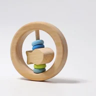 Grzechotki dla dzieci - Grimm's Grzechotka okrągła z rybką 0+, Grimm's 08115 - miniaturka - grafika 1