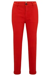 BOSS Spodnie damskie, czerwony, 40 - Spodnie damskie - miniaturka - grafika 1