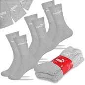 Skarpetki męskie - PUMA Skarpety Długie Bawełniane 3 pary Szare Basic 94711006 Rozmiar 43/46 - miniaturka - grafika 1