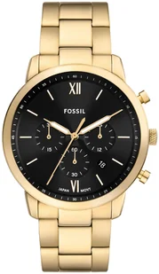 Zegarek Zegarek Fossil FS6093 NEUTRA Chronograph Gold Stainless Steel 44mm - Zegarki męskie - miniaturka - grafika 1