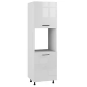 Meble kuchenne - Siena Słupek Pod Zabudowę Piekarnika Dp-60-197 Biały Połysk - miniaturka - grafika 1