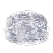 Oświetlenie świąteczne - Lampki choinkowe 50 led na baterie druciki mikro biały zimny CL0015(1) - miniaturka - grafika 1