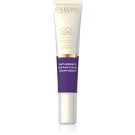 Kosmetyki pod oczy - Eveline Gold & Retinol Przeciwzmarszczkowy Krem-serum pod oczy i na powieki na dzień i noc 15ml - miniaturka - grafika 1