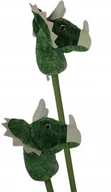 Maskotki i pluszaki - PLUSZOWA GŁOWA SMOK NA PATYKU KIJU HOBBY HORSE - miniaturka - grafika 1