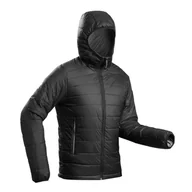 Odzież trekkingowa damska - Kurtka trekkingowa męska zimowa Forclaz MT100 kaptur - 5°C - miniaturka - grafika 1