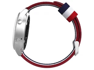 Pasek Welling nylon do Samsung Gear S3 /watch 46mm czerwono biało granatowy (22mm) - Akcesoria do smartwatchy - miniaturka - grafika 5