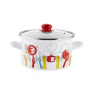 Garnki - Garnek emaliowany Emalia Polska Pleszew Pepito 20 cm 3,7 l - miniaturka - grafika 1