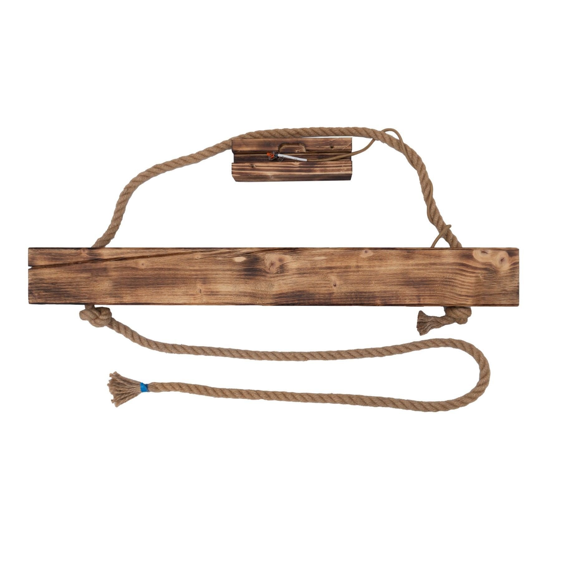 Lampa wisząca Lampa wisząca vintage lampa sufitowa drewno sosnowe na 3 żarówki 100cm 9927