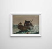 Plakaty - Plakat vintage do salonu Winslow Homer Siatka na ryby A3 30x40cm bez ramki pion - miniaturka - grafika 1