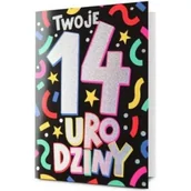 Kartki okolicznościowe i zaproszenia - Karnet Urodziny 14 - miniaturka - grafika 1