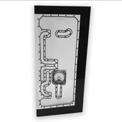 Akcesoria do komputerów stacjonarnych - Stealkey Customs Phanteks NV7 x Stealkey Distroplate D-RGB- weiß - miniaturka - grafika 1