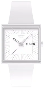 Zegarek Zegarek Swatch SO34W700 WHAT IF…ALLWHITE? - Zegarki męskie - miniaturka - grafika 1