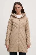 Kurtki damskie - Tommy Hilfiger kurtka puchowa damska kolor beżowy przejściowa WW0WW42622 - miniaturka - grafika 1