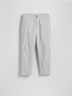 Spodnie męskie - Reserved - Spodnie joggery - jasnoszary - miniaturka - grafika 1