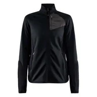 Bluzy damskie - Damska Bluza CRAFT ADV TECH FLEECE THERMAL MIDLAYER W 1911664-999000 – Czarny - miniaturka - grafika 1