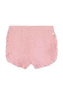 Spodnie i spodenki dla dziewczynek - Tartine et Chocolat szorty lniane dziecięce kolor różowy gładkie - TARTINE ET CHOCOLAT - grafika 1