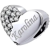 Charmsy - Charms do Pandora - CHARMS SERCE IMIĘ - miniaturka - grafika 1