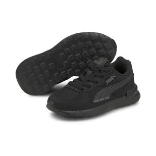 Dziecięce buty sportowe Graviton AC PUMA Black Dark Shadow Gray - Buty dla dziewczynek - miniaturka - grafika 1