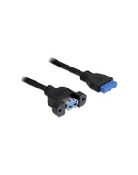 Kable komputerowe i do monitorów - DeLOCK 0.5m USB 3.0 F/F (83118) - miniaturka - grafika 1