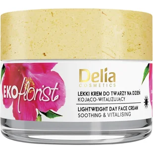 Delia Cosmetics Eko Florist Hibiskus Lekki Krem do twarzy na dzień kojąco witalizujący 50ml - Kremy do twarzy - miniaturka - grafika 1