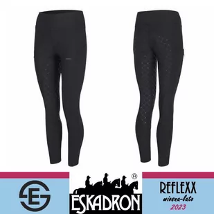 Eskadron Legginsy jeździeckie damskie PRO RIDING TIGHT REFLEXX SS 23 - black - Bryczesy - miniaturka - grafika 1