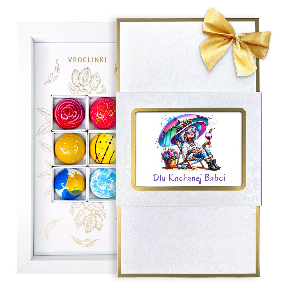 Bombonierka - Dzień Babci i Dziadka – Zestaw 6 Pralin