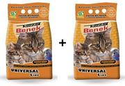 Żwirek dla kotów - SUPER BENEK - ZESTAW Uniwersalny żwirek naturalny 2 X 10l - miniaturka - grafika 1